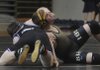 Bentonville’s Sean Johnson, right, holds onto Fayetteville’s Marshall McComas during a Jan. 21 wrestling meet in Bentonville.