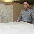 Troy Galloway, Bentonville community development director, works Wednesday in the community developm...