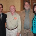 Long time Ozark Guidance supporter Don Tyson, second from left, stands with Tom Petrizzo, from left,...