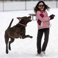  Arkansas Democrat-Gazette/WILLIAM MOORE
Alexandra Sanderson, 9, of Bentonville plays with the fami...
