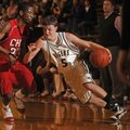 West Fork’s Cody Cone breaks for the lane while Clarksville’s Dederick Lee defends Wednesday in West...