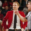 John Pelphrey reacts to a call during Arkansas' loss to Texas earlier this season.