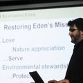 Peter Illyn, founder of Restoring Eden: Christians for Environmental Stewardship, speaks at the Moun...
