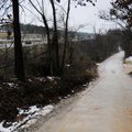 A section of 48th Street along Interstate 540 is unpaved in Springdale. The city is planning to cont...