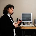 Elise Burt explains how software is used in the HeartMath biofeedback technique.