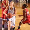 Fayetteville junior guard Calli Berna, center, drives past Fort Smith Northside’s Mannasha Bell, lef...