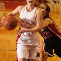 Farmington’s Kala Crisp, left, draws a foul from Pea Ridge’s Deborah Beard during Tuesday’s game in ...