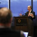 Peter Lane, president and CEO of the Walton Arts Center, speaks Tuesday in Fayetteville during a new...