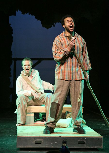 Runaway slave Jim, played by ...
