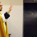 The Rev. John Slavin, rector of St. Gabriel’s Anglican Church in Springdale, offers a prayer at the ...