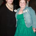 SARPA board president Patty Thompson, right, and Connie Taylor enjoy the fashion show fundraiser on ...