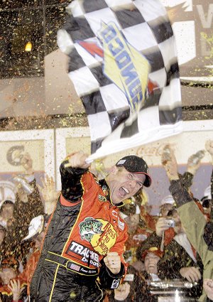 Jamie McMurray became the 10th driver in NASCAR history to win the Daytona 500 on a last-lap pass and the ninth different driver to win the race in the past nine seasons. His victory Sunday at Daytona International Speedway in Daytona Beach, Fla., came at the end of a race that was red flagged twice because of a pothole in the race surface.