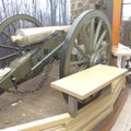 Kenny Johnson works on a cannon display at the Pea Ridge National Military Park visitor center. New ...