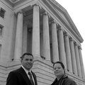 Carlos Chicas, left, and Kara Darling recently visited Washington, D.C. for Champions for Our Commun...