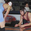 Springdale’s High’s Jimmy Claros, right, looks for an opening in the finals against Fort Smith South...