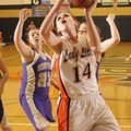 Gravette’s Samantha Vanotterloo goes up for a shot Tuesday against Berryville in the 4A-1 District T...