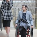 Michael Austin Guzman leaves a Benton County Courthouse on Tuesday accompanied by Morgan Reed minute...