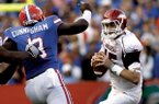 Arkansas quarterback Ryan Mallett broke a bone in his left foot during conditioning and is expected to miss all of spring drills. Mallett set school records with 3,674 passing yards and 30 touchdowns last season.
