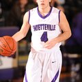 Fayetteville senior guard Bo Renner brings the ball up the floor during Friday’s game against Rogers...
