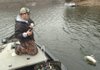 STAFF PHOTOS FLIP PUTTHOFF 
Cold water didn’t prevent Robbie Towner of Anderson, Mo., from catching largemouth bass at Lake Ann on a wintry day. Towner wrangled 25 largemouths from the Bella Vista lake on jerk baits.