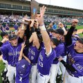 Fayetteville players celebrate their 2-0 win over Fort Smith Southside to win their fourth consecuti...