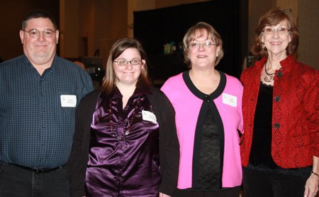 
                               
                                  Photo by Carin Schoppmeyer&mdash;
                               
                           
                           Life Styles Inc. Executive Director Carol Hart, from right, stands with Celebration Luncheon keynote speakers Diane Thomas and Cathy Thomas, and Gary Thomas.