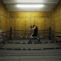 Jesse Abdenour works out at the Elkins Boxing Club on Feb. 25. Abdenour has been preparing to fight ...