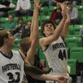 Fayetteville’s Colton Primm takes a shot Thursday against Springdale High during a quarterfinal game...