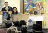 PURIM CELEBRATION - Rabbi Jack Zanerhaft and his wife, Cantor Debbye Zanerhaft, read from the bimah while a scroll of the Book of Esther is unrolled during a Purim celebration at Congregation Etz Chaim in Bentonville on Feb. 27. Purim is a Jewish festival that commemorates the deliverance of the Jewish people of the ancient Persian empire from Haman’s plot to annihilate them.