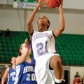 Fayetteville forward Sydney Conley goes for a layup in front of Bryant’s Brooke Parish in the second...