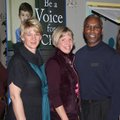 Judge Stacey Zimmerman, from left, talks with Court Appointed Special Advocates board members Stepha...