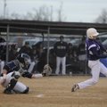 STAFF PHOTO SARAH BENTHAM Elkins’ Lee Holmes hits the ball in the second inning against Shiloh Chris...