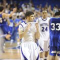 Fayetteville senior point guard Kikko Haydar reacts Friday after the Bulldogs lost to Conway in the ...