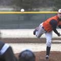 Rogers Heritage starter Hunter Wood pitches to a Van Buren batter Saturday during the Best Sports Cl...