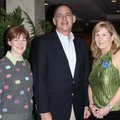 Are You Smarter Than a Hog? fundraiser chairwoman Lisa Will, from right, talks with keynote speaker ...