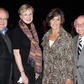 Wynton Marsalis Host Committee members David and Deborah Malone, from left, visit with Nancy and Dic...