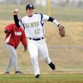 Shiloh Christian’s Josh Salsbury looks toward home plate during Saturday’s game against Springdale H...