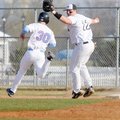 After tagging a Fort Smith Southside runner out, Bentonville first baseman Arthur Flowers throws to ...