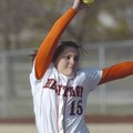 Jessica Vazquez delivers a pitch during Tuesday’s game for Rogers Heritage against Bentonville. 