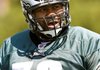 Philadelphia Eagles guard Shawn Andrews during NFL football training camp in Philadelphia. Philadelphia Eagles coach Andy Reid is preparing to open the regular season without injured two-time Pro Bowl offensive lineman Shawn Andrews. He has not practiced since re-injuring a back that required surgery last season. 