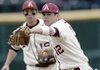 Arkansas' Bo Bigham during play against the University of Wisconsin-Milwaukee in Fayetteville Sunday afternoon.

