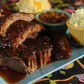 The Judges Platter at Ralph’s Pink Flamingo BBQ in Fort Smith comes with sliced brisket, pork ribs, ...