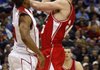 Cornell’s Ryan Wittman (right) scored 24 points Sunday to help the Big Red beat Wisconsin, 87-69. Cornell became the first Ivy League school in more than 30 years to advance to the round of 16.