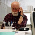 Arkansas Democrat-Gazette/William Moore
Volunteer Loyd Swope of Lincoln takes calls during KUAF's ...