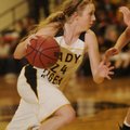 Prairie Grove’s Kendra Coyle drives to the basket against Shiloh Christian on Jan. 5 in Prairie Grov...