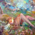 GO FIGURE - This oil painting by Robert Ross will have many complementary companion pieces in his sh...
