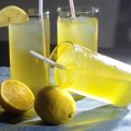 Serve a tall glass of icy “lemonade” to unsuspecting sippers on April Fools’ Day. Lemon-flavored gel...