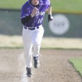 Fayetteville’s Brad Hollenbeck runs for home plate during Tuesday’s game against Springdale High in ...