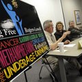 Barry Miller, left, drug and alcohol safety education program director for Decision Point, responds ...