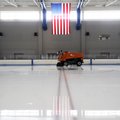 ZAMBONI ZONE - Merv Fleshman, left, recreation manager, and Jeremy Guyll, recreation supervisor, res...